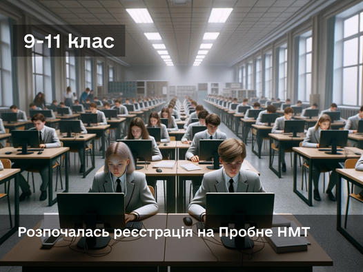 ДО УВАГИ ЗДОБУВАЧІВ ОСВІТИ ВИПУСКНИХ ГРУП! РЕЄСТРАЦІЯ НА ПРОБНИЙ ОНЛАЙН НМТ